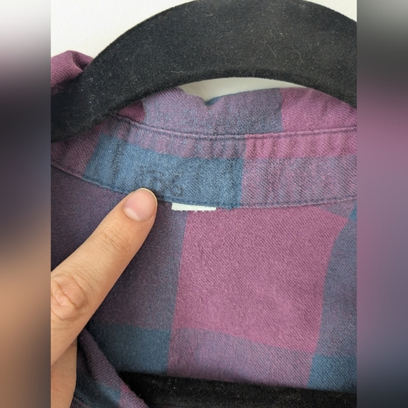 Lululemon Full Day Ahead Flannel Shirt Night Diver - Size 4 - Picture 4 of 7